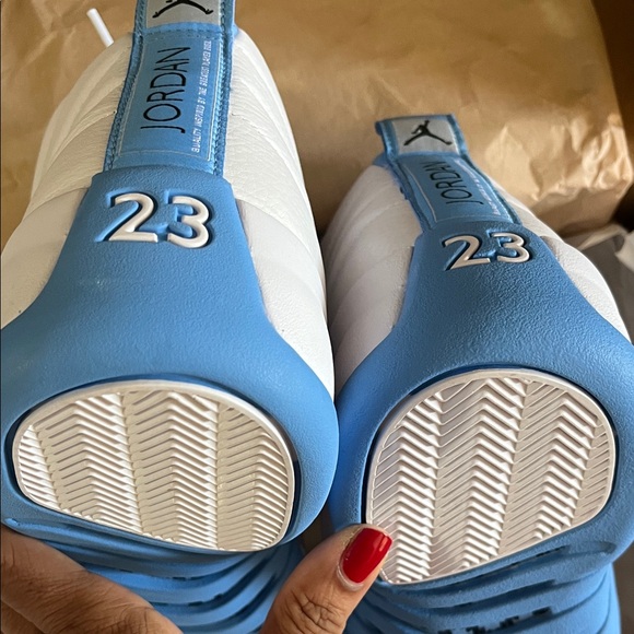 Jordan 12 Retro in White and Blue - Picture 12 of 14